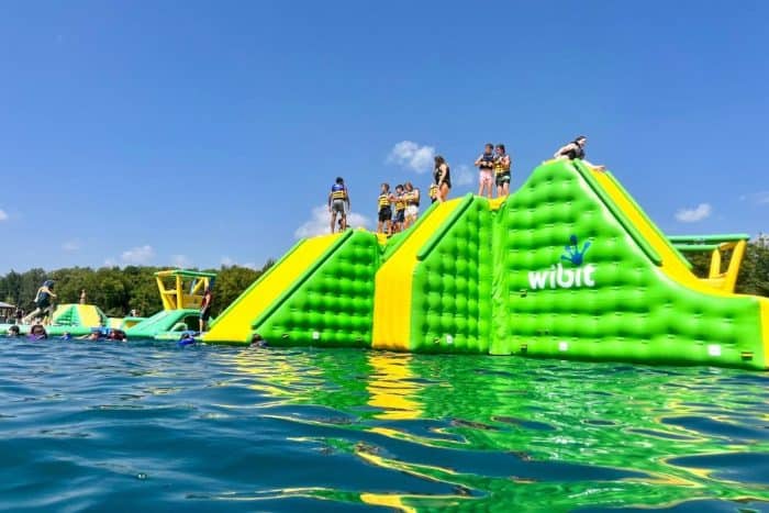 inflatable obstacle at Aqua Adventures
