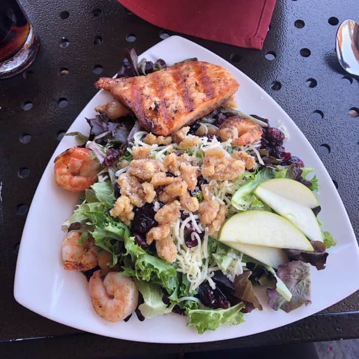 salad with salmon The Seaway Grille