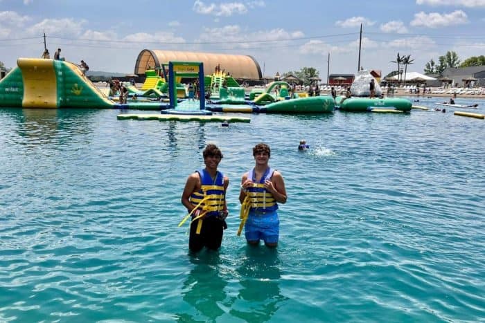 teenagers at Aqua Adventures waterpark at Land of Illusion