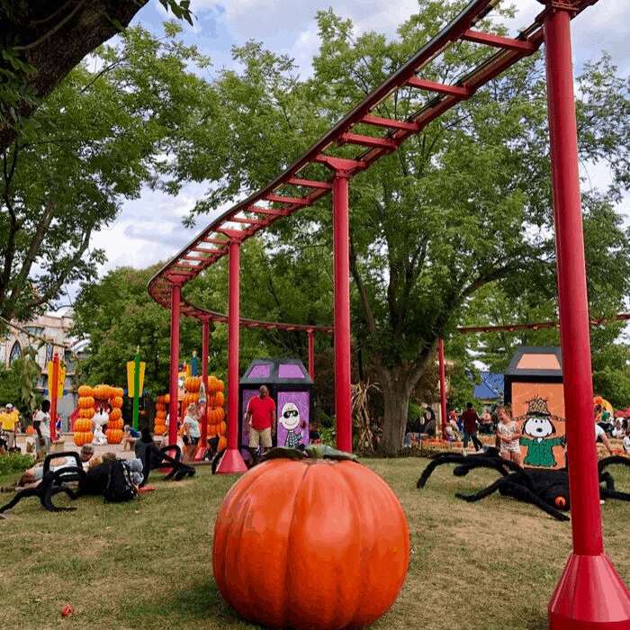 Giant pumpkin at Kings Island