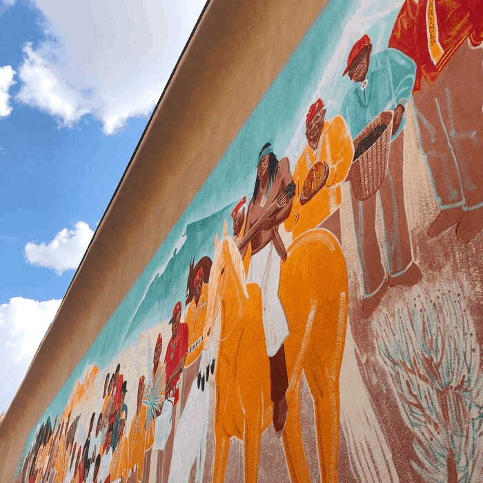 colorful mural in downtown Gallup NM
