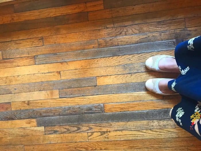 wood floor from the gym in Dirty Dancing The Esmeralda Inn and Restaurant