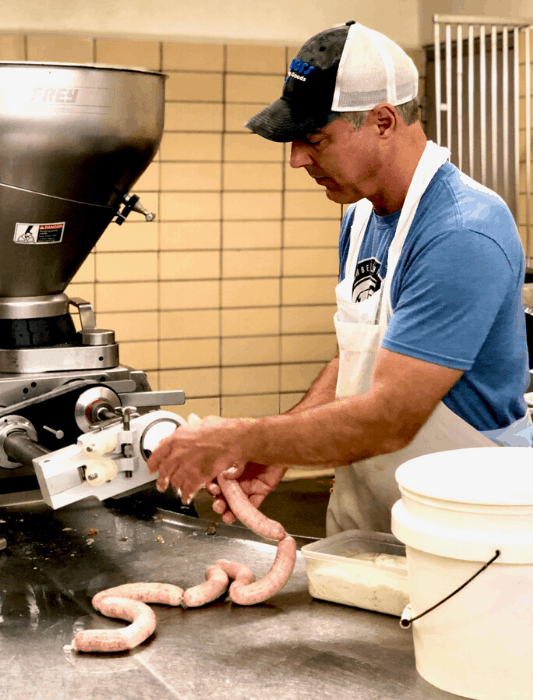 hand crafted sausage at Krizman's House of Sausage in Kansas City Kansas