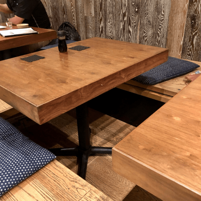 table seating at Mr. Max Irving