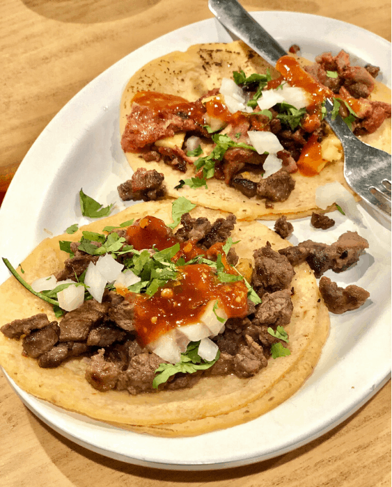 tacos at El Camino Real in Kansas City Kansas