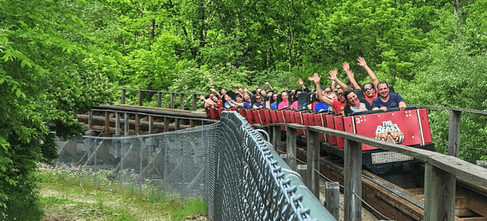 The Beast Roller Coaster at Kings Island in Cincinnati Ohio e1576442391229