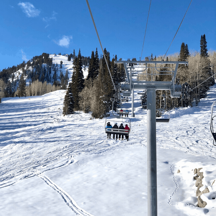 chair lift at Solitude Resort in Utah