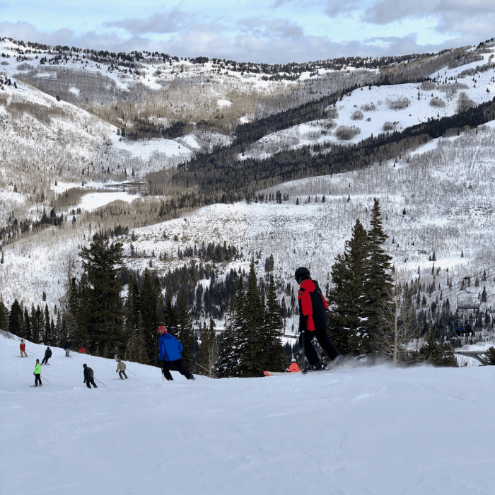 skiers at Solitude Mountain Resort 1