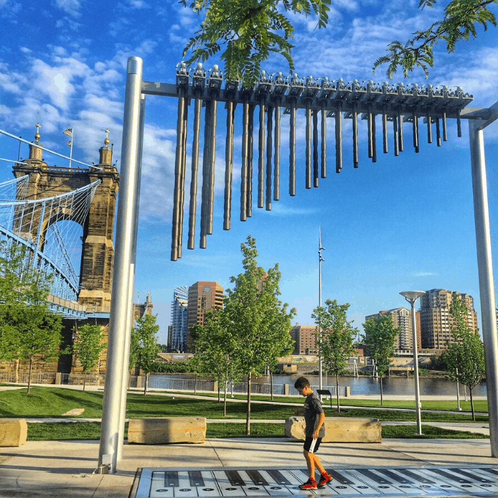 Giant Foot Piano at Smale Riverfront Park