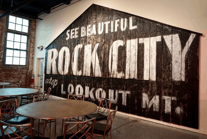 see rock city sign at American Sign Museum in Cincinnati Ohio