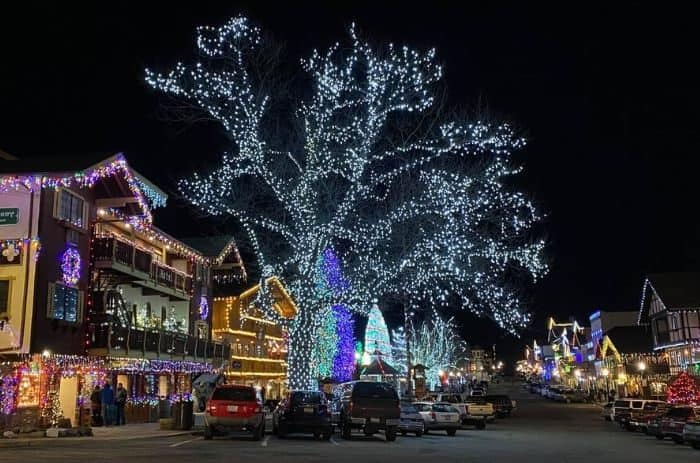 Christmas Lights in Downtown Leavenworth Washington