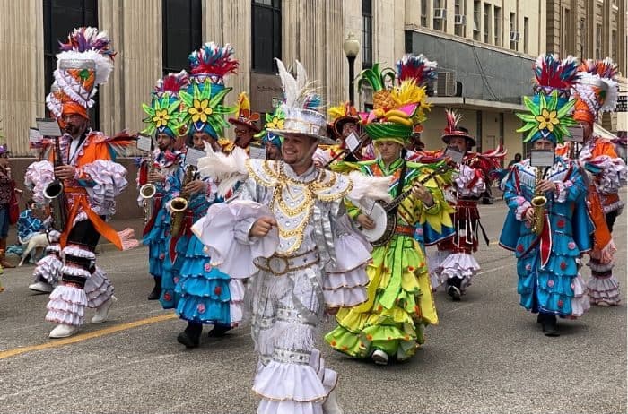 Mardi Gras parade in Beaumont Texas 