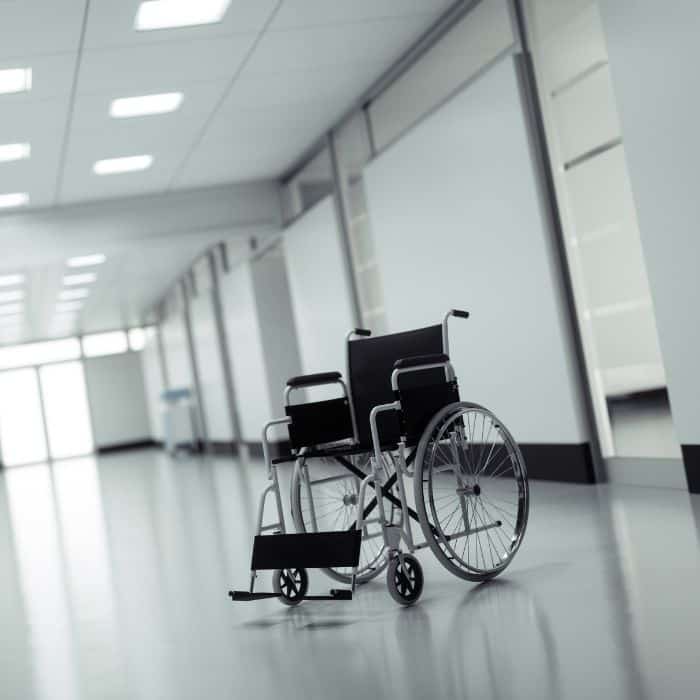 wheelchair at hospital