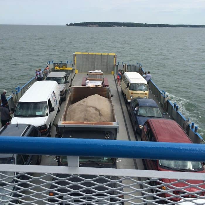 vehicles on Miller Ferry