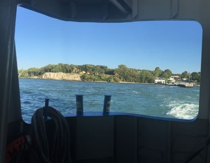 view of Put in Bay Island from the Miller Ferry