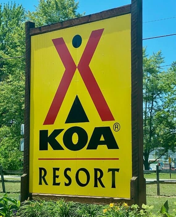 KOA Resort sign
