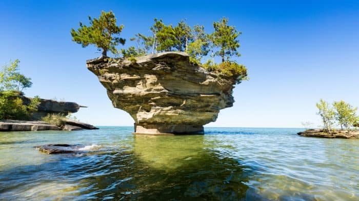 Turnip Rock in Michigan
