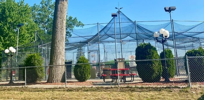 batting cage at KOA Port Huron