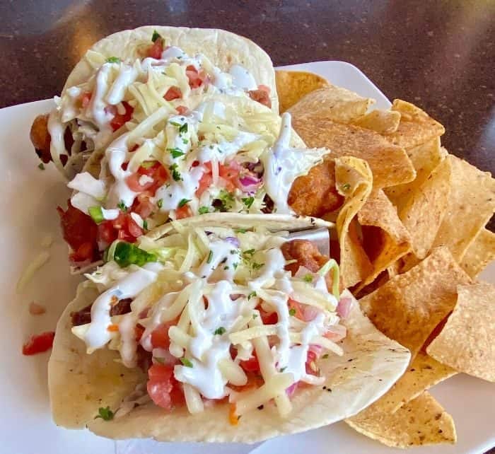 fish tacos at Freighters in Port Huron 
