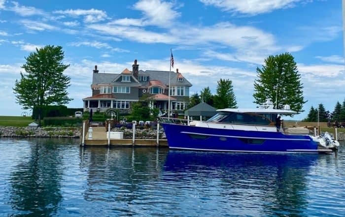 house on the water at Bay Harbor Michigan