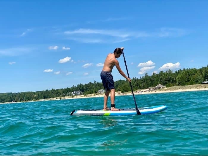 inflatable stand up paddleboard Little Traverse Bay