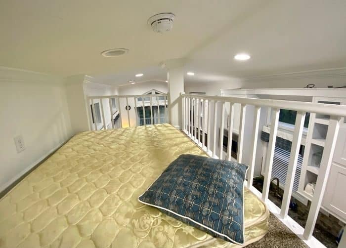 loft area in the premium cottage at Petoskey RV Resort