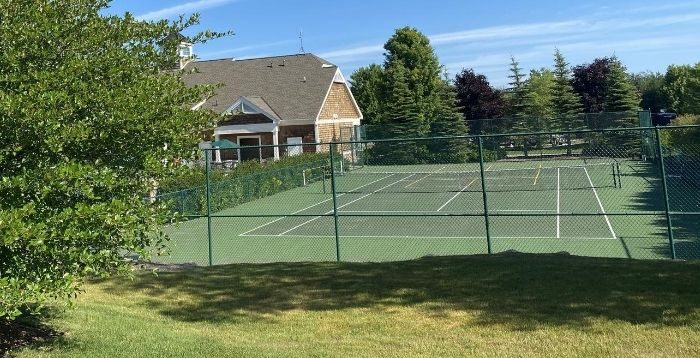 tennis court at Petoskey RV Resort