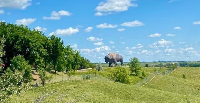 “The World’s Largest Buffalo” in Jamestown North Dakota