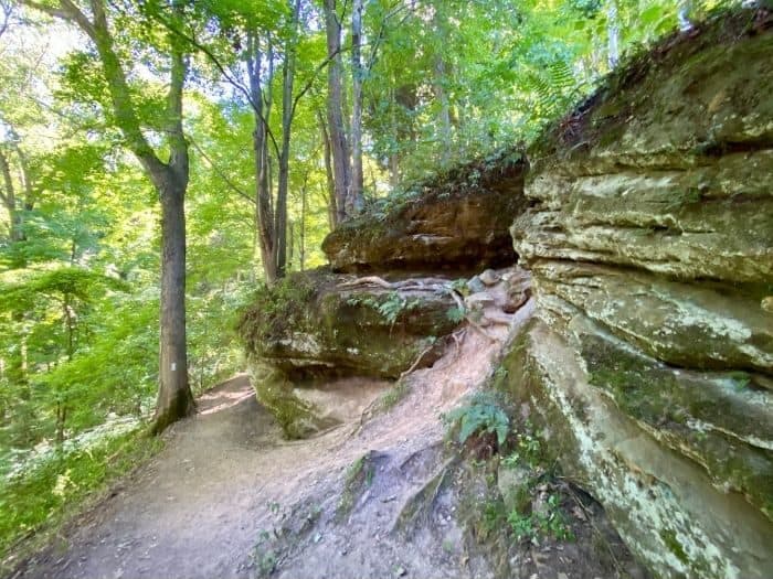 hike to Lyon Falls at Mohican State Park from Pleasant Hill Dam