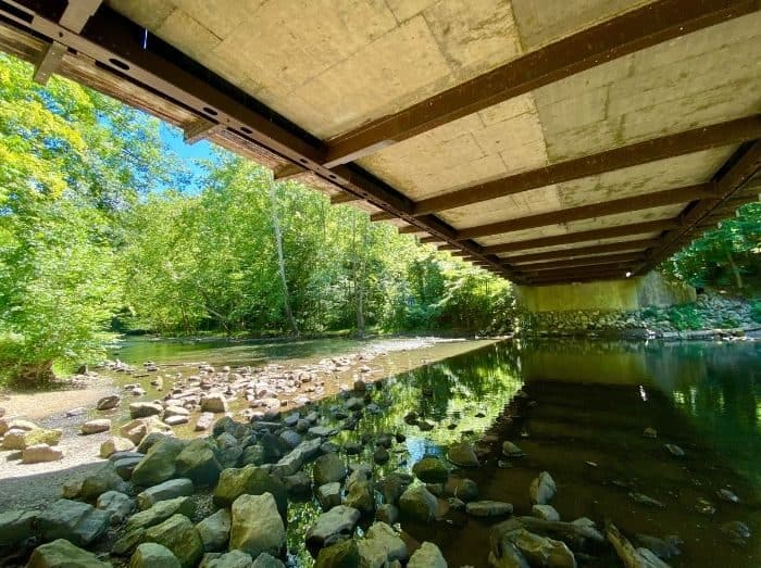 underneath the Covered Bridge at Mohican State Park