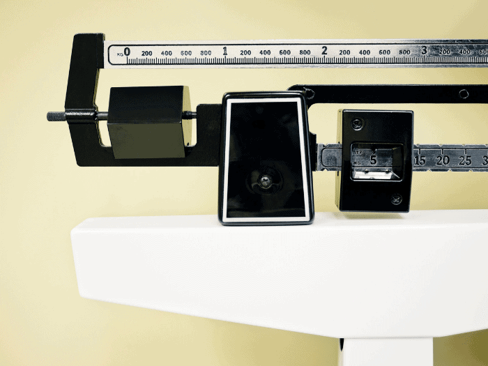 weight scale at doctor's office
