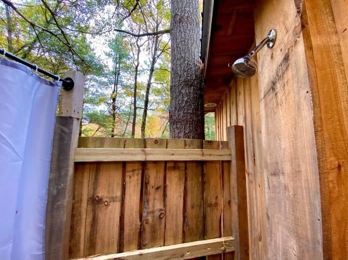 Outdoor Shower for the Airstream Treehouse