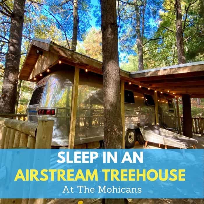 Sleep in An Airstream Treehouse at The Mohicans