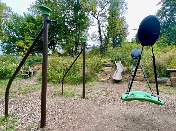 playground at Nature play at the Behringer-Crawford Museum