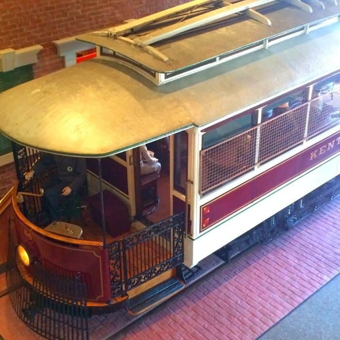 street car at Behringer-Crawford Museum