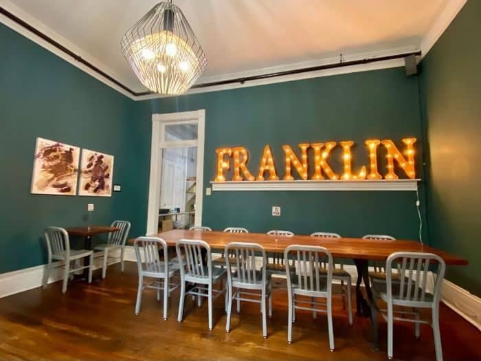 Franklin sign at Biscuit Love in Franklin TN