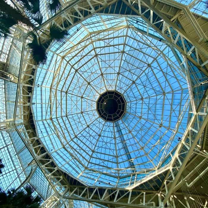 center of the hotel dome at the center of the hotel dome at the Gaylord Opryland Resort in Nashville Opryland Resort in Nashville