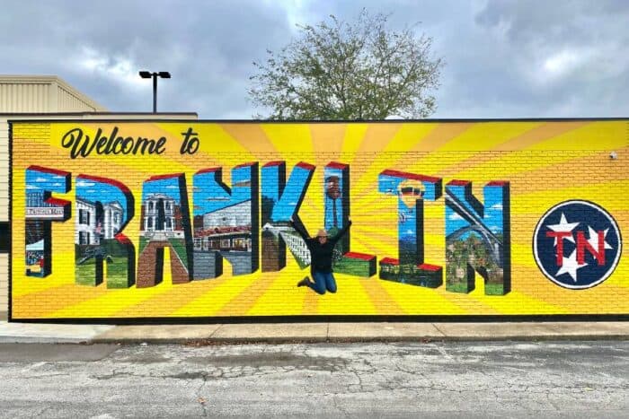 welcome to Franklin TN mural 