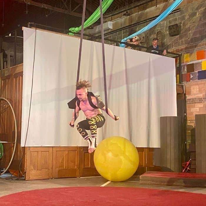 performer at Family Matinee Circus and Workshop at Bircus Brewing Company  