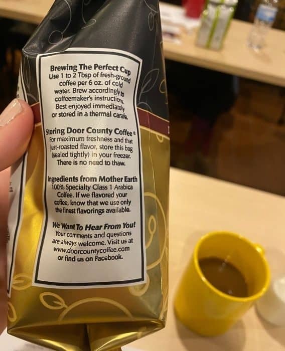bag of Door County Coffee