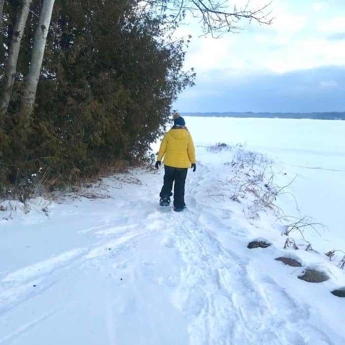snowshoeing at The Rushes