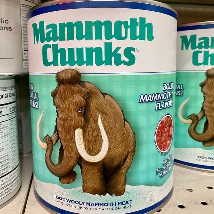 mammoth chunks at Omega Mart