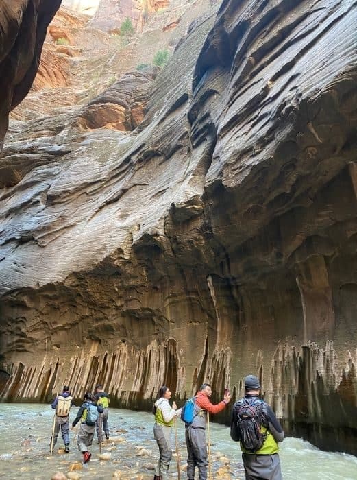 the Narrows at Zion National Park at Zion National Park