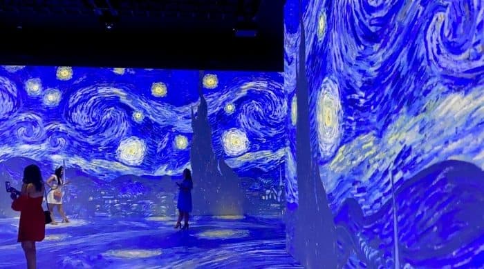 Starry Night at THE LUME Indianapolis Van Gogh Experience