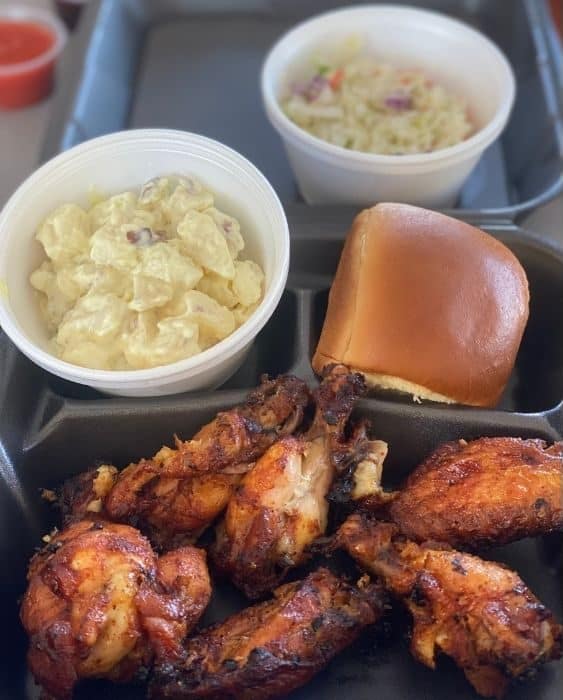 wings and sides at Silver Lake Chicken Shack