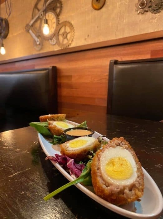 Scotch eggs at the Boiler Room