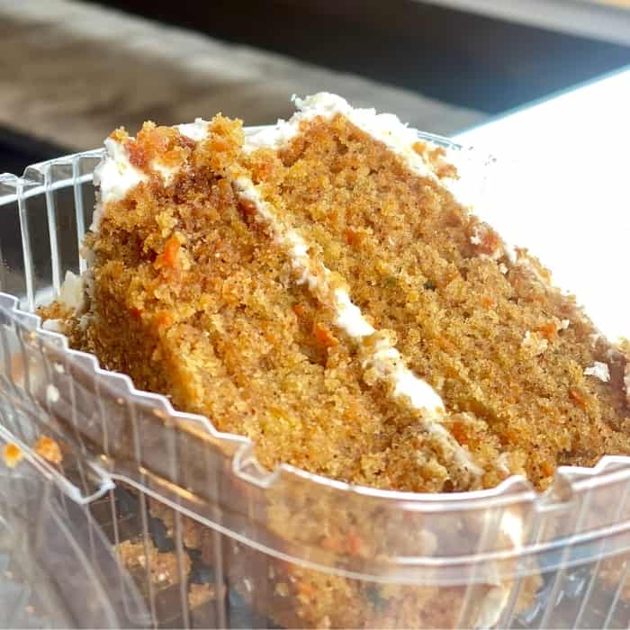 carrot cake at the Lunchbox Eatery 