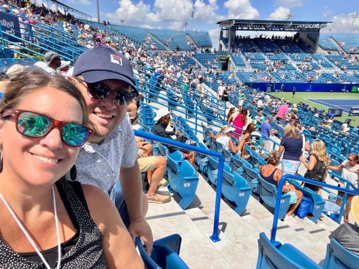 couple at Western and Southern Open 