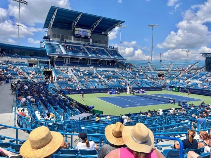 crowd at Western and Southern Open  
