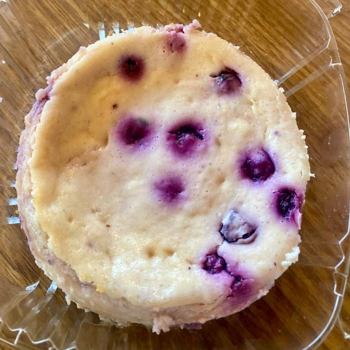 lemon blueberry cheesecake at The Lunchbox Eatery
